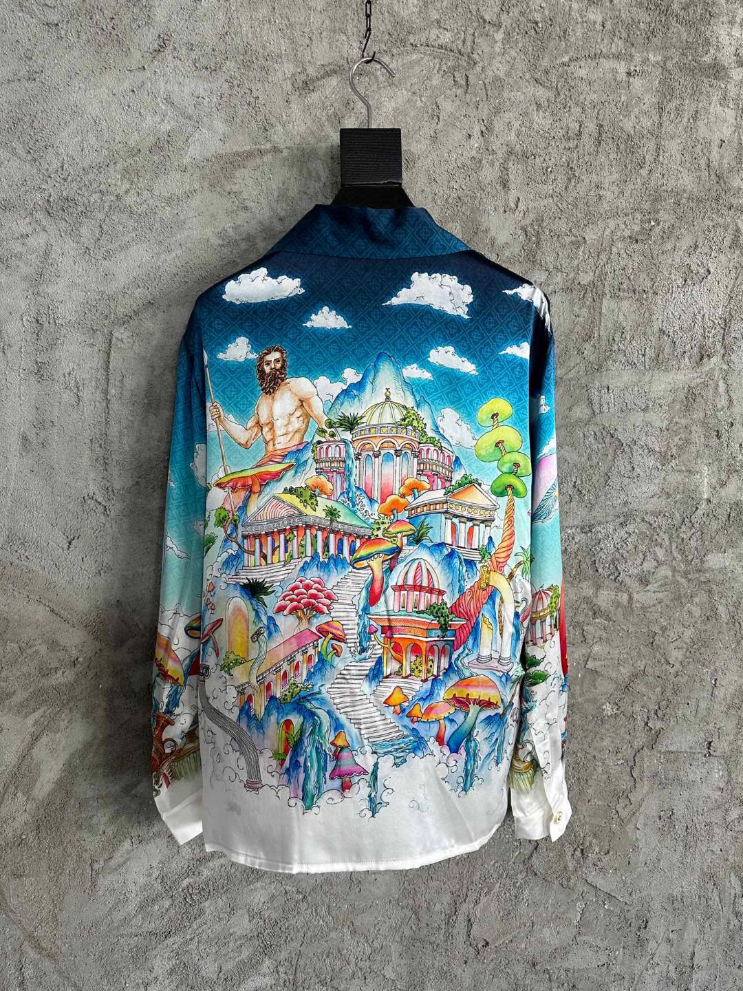 Рубашка Casablanca Greece Goddess Vases "Blue" фото № 7