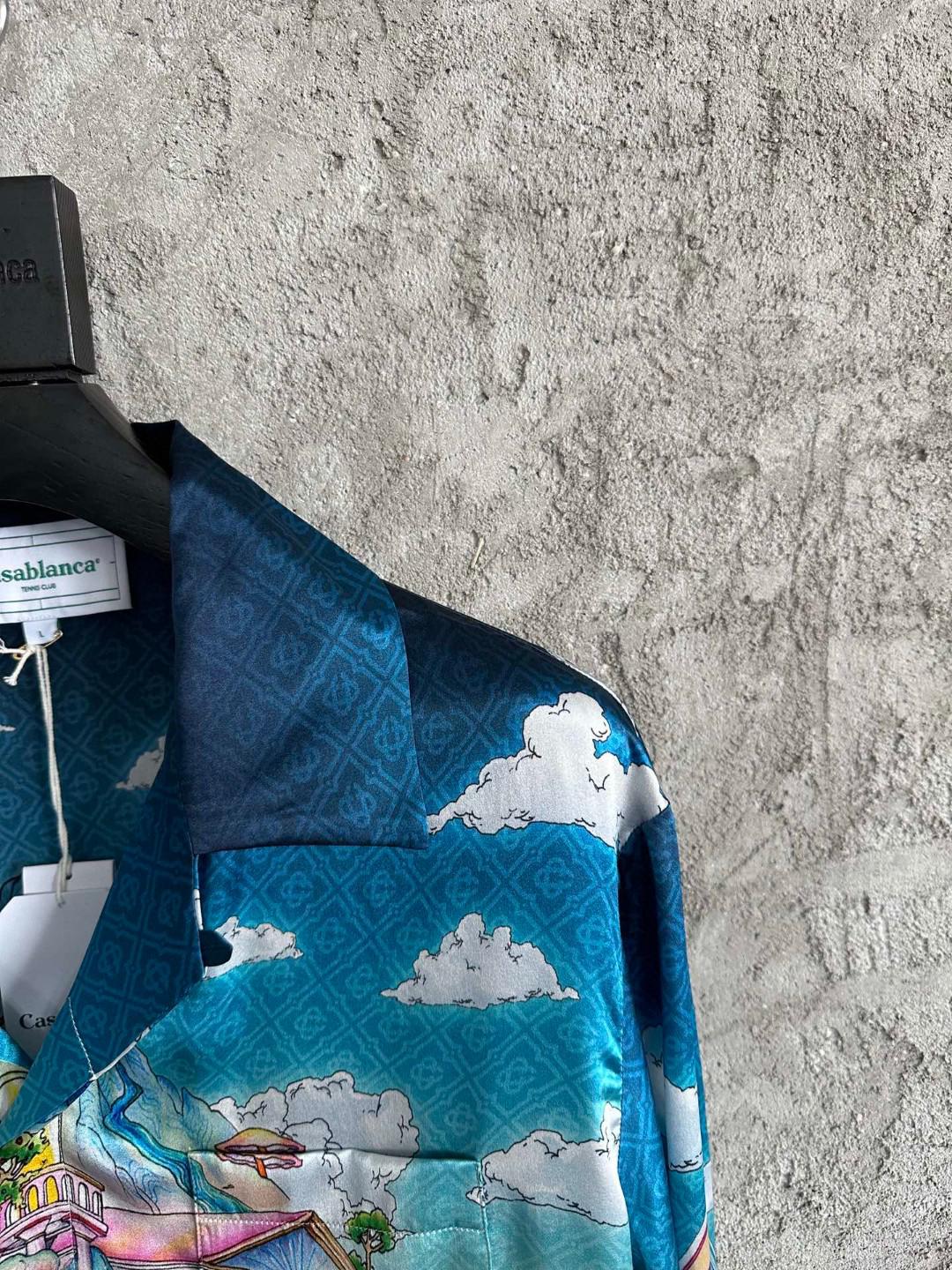 Рубашка Casablanca Greece Goddess Vases "Blue" фото № 4