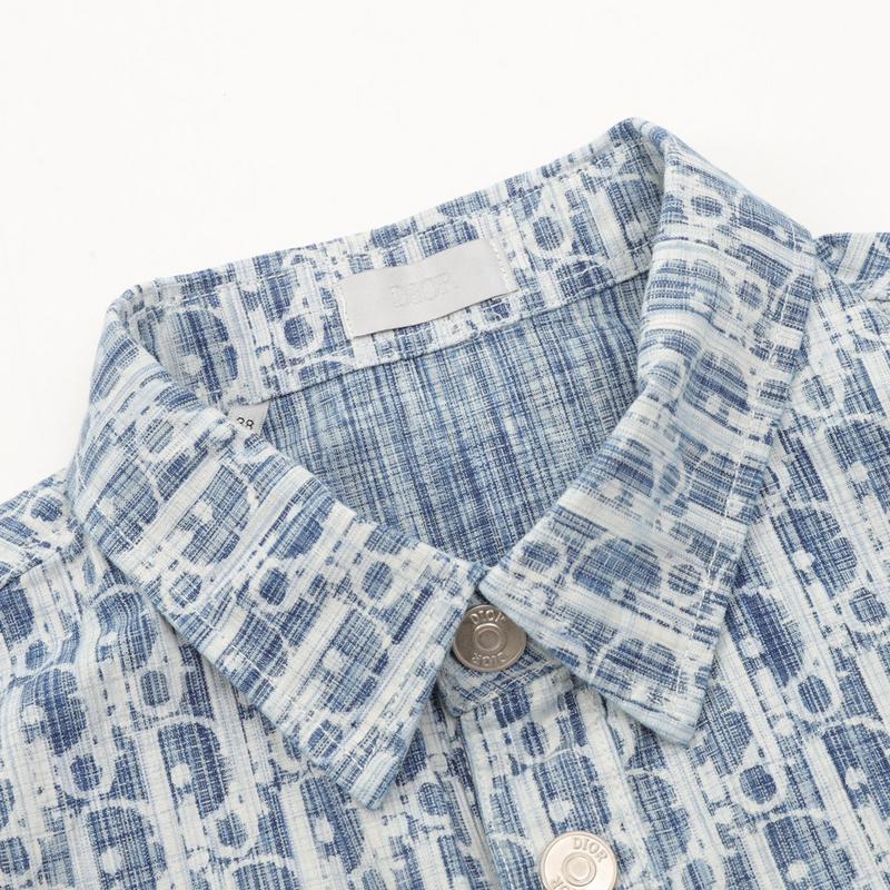 Рубашка Christian Dior Construction of Letters "Blue" фото № 3