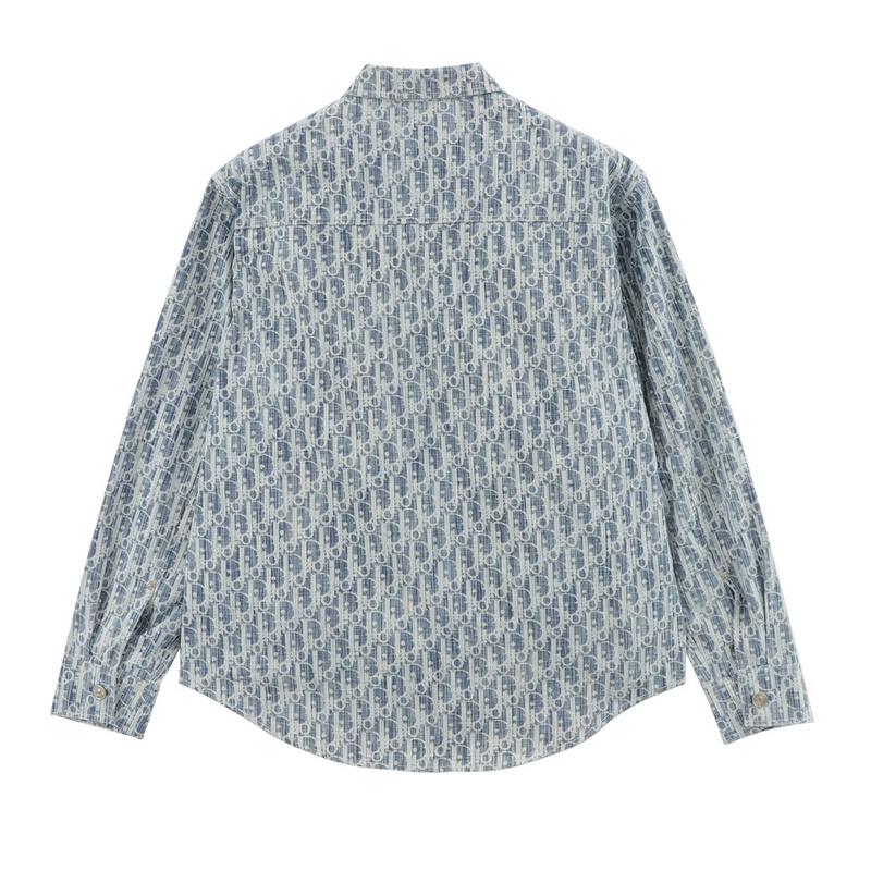 Рубашка Christian Dior Construction of Letters "Blue" фото № 2