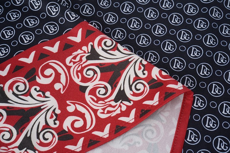 Рубашка Dolce Gabbana Decorated Front Pocket And Colorful Side Ornament "Black" фото № 8