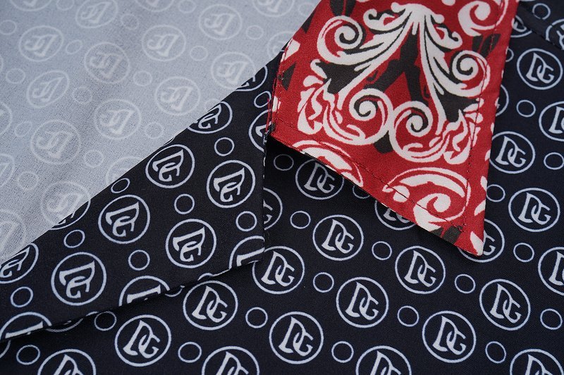 Рубашка Dolce Gabbana Decorated Front Pocket And Colorful Side Ornament "Black" фото № 3