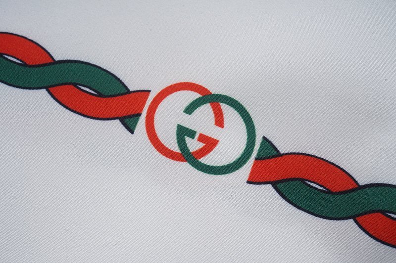 Рубашка Gucci Two Front Pockets And Braid Print "White" фото № 7