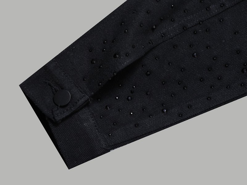 Джинсовая Рубашка Louis Vuitton Decorated With Rhinestones "Black" фото № 5