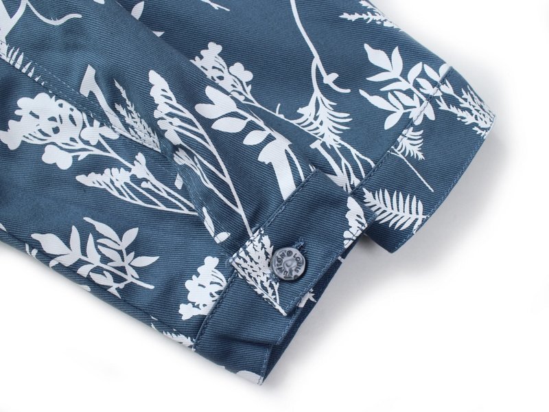 Джинсовая Рубашка Louis Vuitton With Elements Of Vegetation "Blue/White" фото № 5