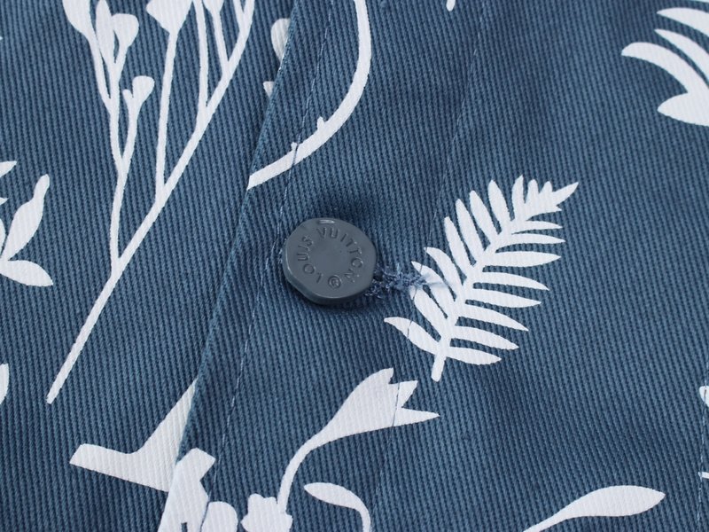 Джинсовая Рубашка Louis Vuitton With Elements Of Vegetation "Blue/White" фото № 8