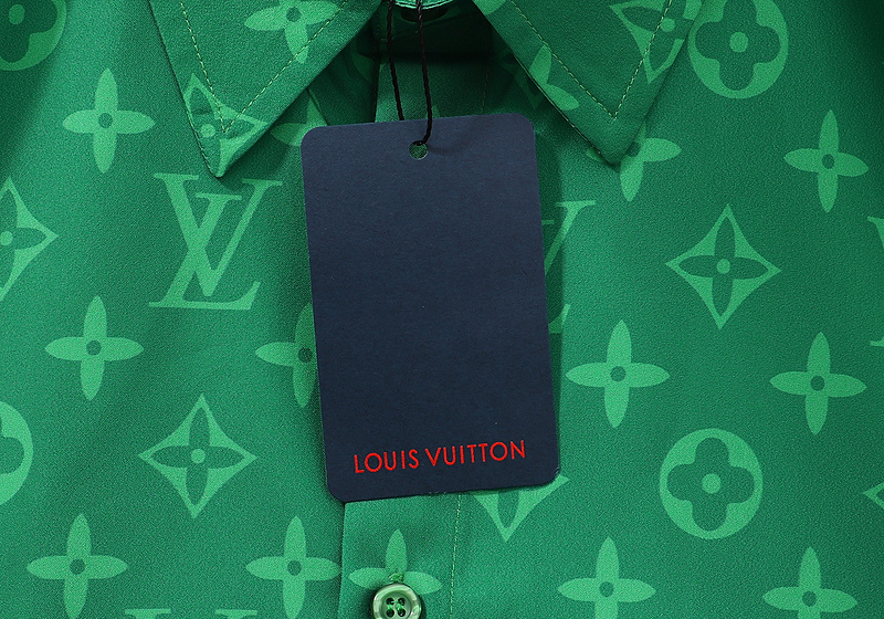 Рубашка Louis Vuitton Monogram "Green" фото № 5