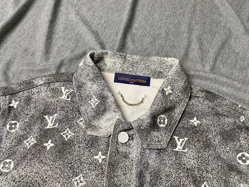 Рубашка Louis Vuitton "Gray, White" фото № 7