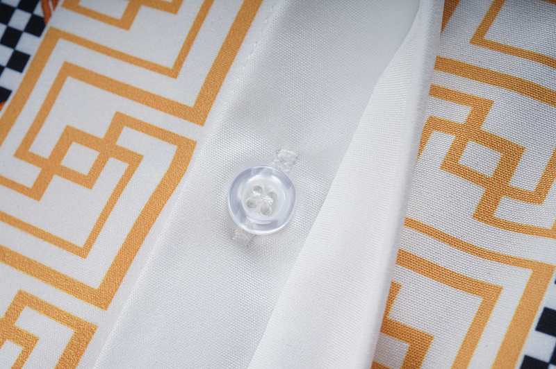 Рубашка Versace Gorgons Golden Jug "Black/White" фото № 5