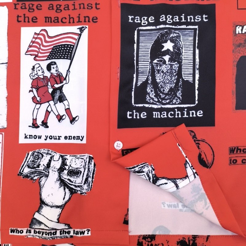 Рубашка Wacko Maria Rage Against The Machine "Red" фото № 5