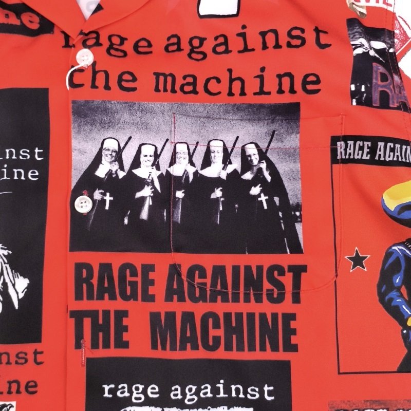 Рубашка Wacko Maria Rage Against The Machine "Red" фото № 6
