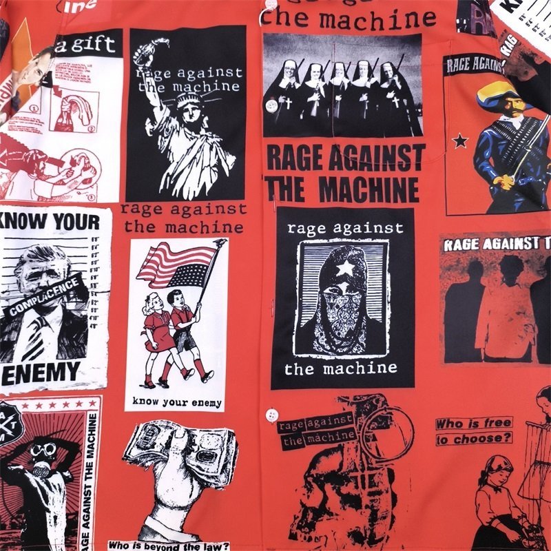 Рубашка Wacko Maria Rage Against The Machine "Red" фото № 7
