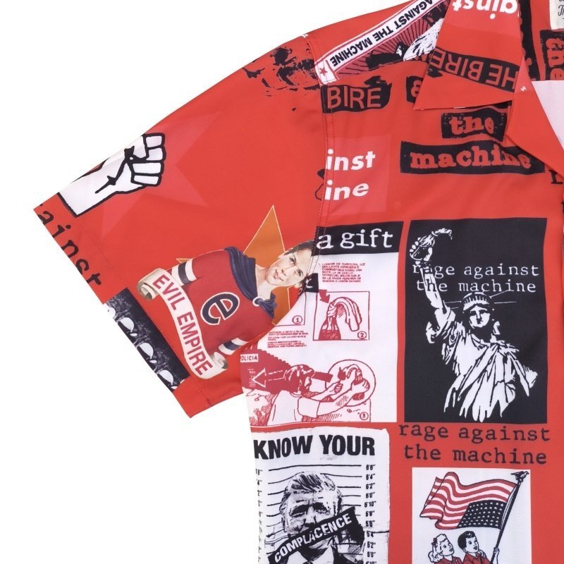 Рубашка Wacko Maria Rage Against The Machine "Red" фото № 9