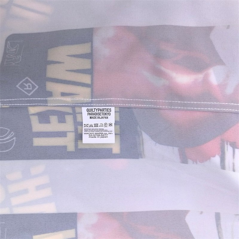 Рубашка Wacko Maria Blood Print "White/Red" фото № 2