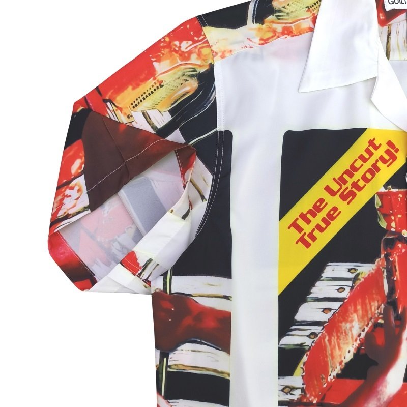 Рубашка Wacko Maria Blood Print "White/Red" фото № 5