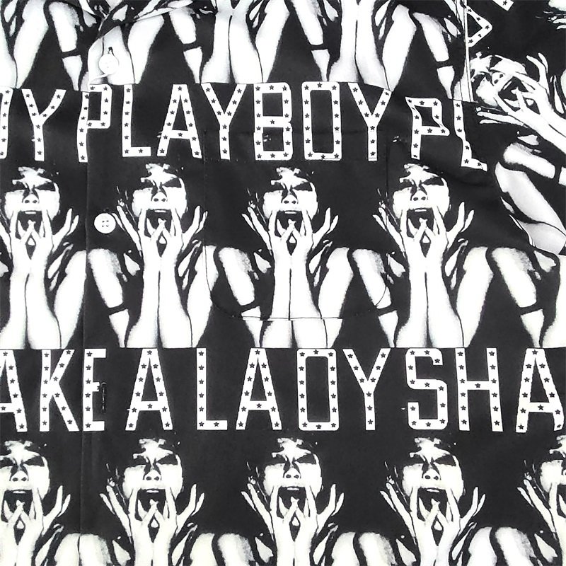 Рубашка Wacko Maria Playboy "Black" фото № 3
