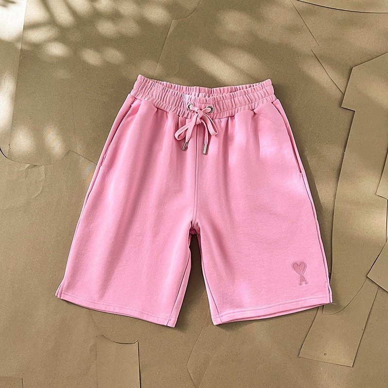 Шорты Amiri With The Red Heart Logo "Pink" фото № 2