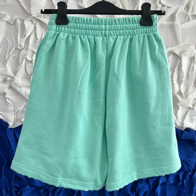 Шорты Balenciaga Torn Seam "Turquoise" фото № 4