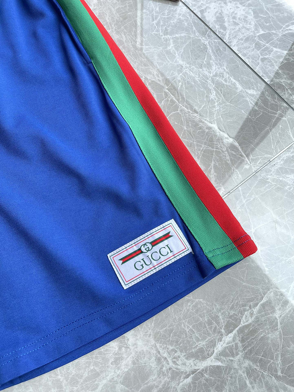 Шорты Gucci With Stripes "Blue" фото № 3