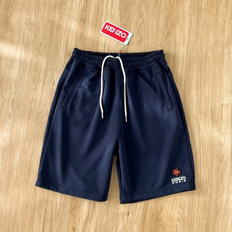 Шорты Kenzo With Text Logo And Flower "Blue" фото № 2