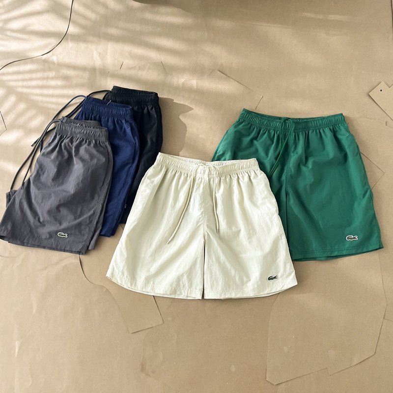 Шорты Lacoste Elasticated With Crocodile Emblem "Gray" фото № 3