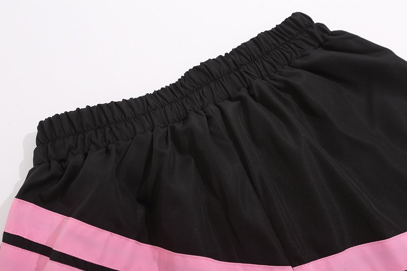 Шорты Palm Angels With Stripes And Spiral Logo "Black/Pink" фото № 8