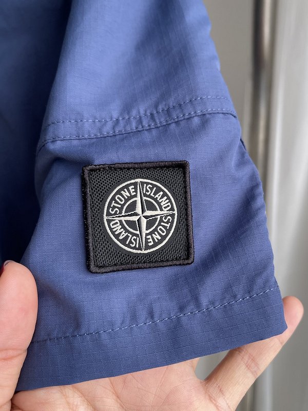 Шорты Stone Island With A Cloth Strap "Blue" фото № 4