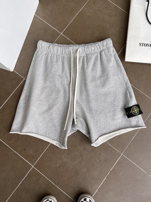 Шорты Stone Island Black Patch - Classic "Gray" фото № 2