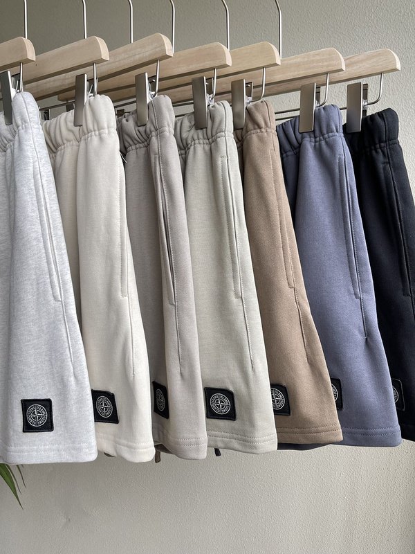 Шорты Stone Island Black Square Logo Sport "Brown" фото № 3