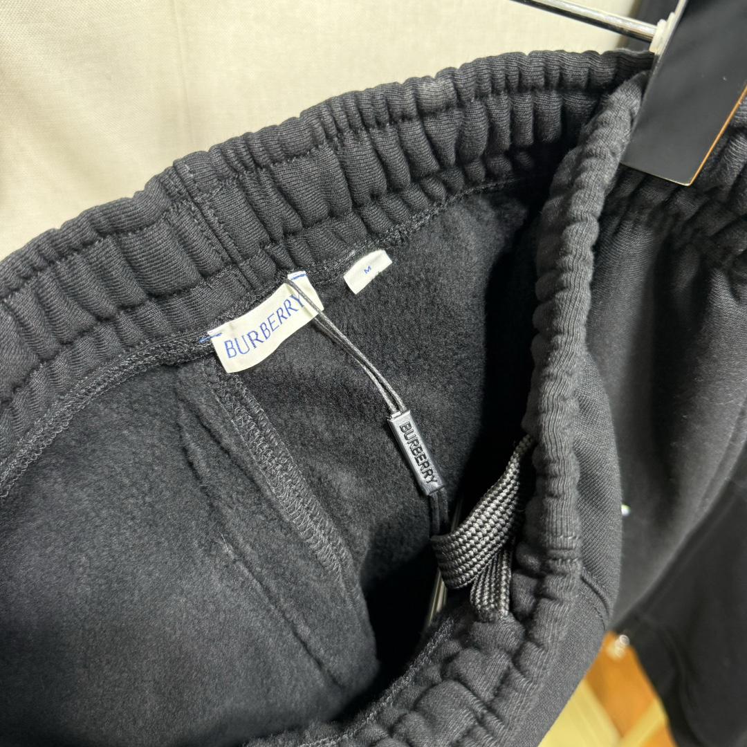 Штаны Burberry Frontside Print Green Laurel Blue Logo "Black" фото № 6