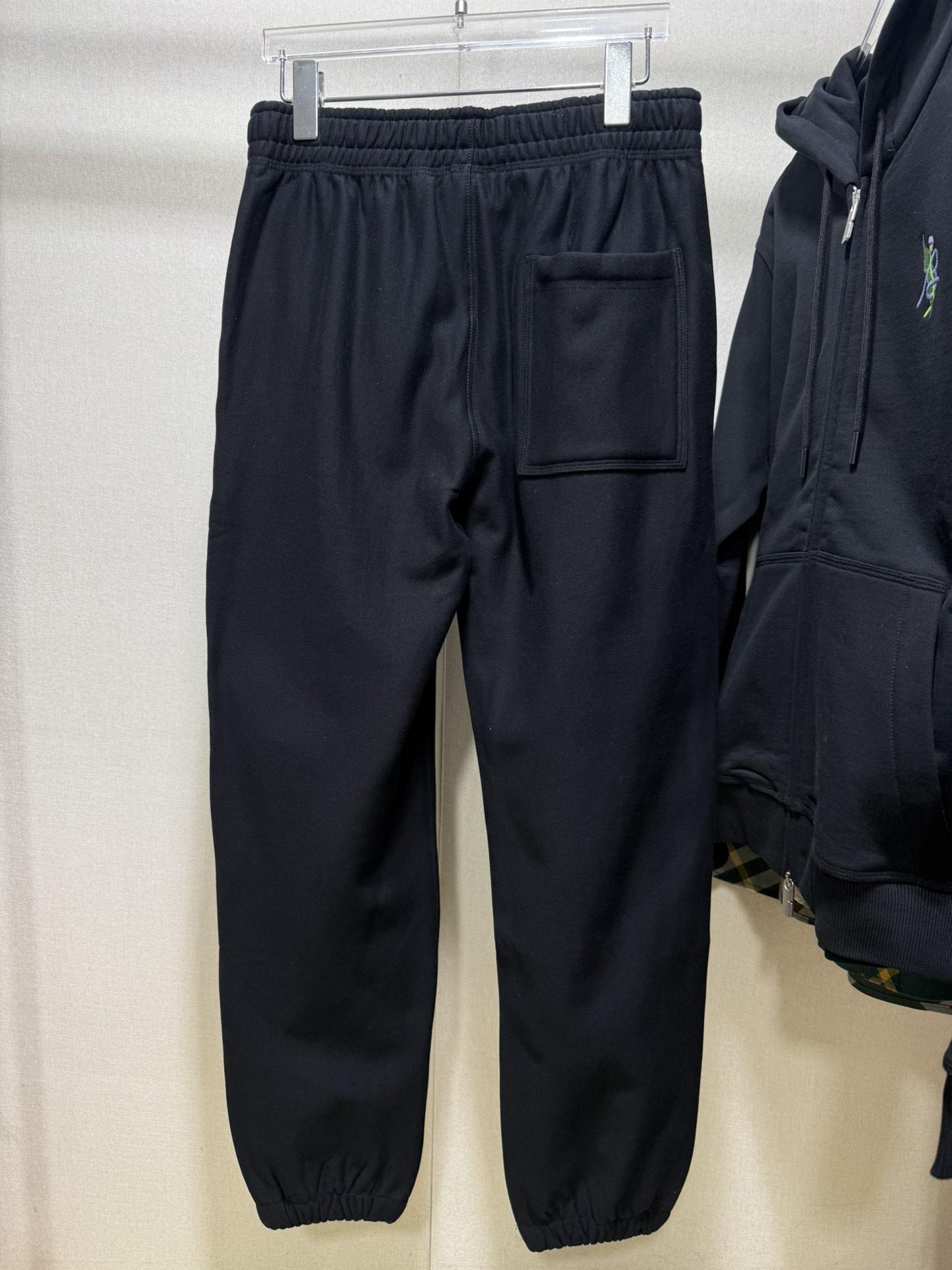 Штаны Burberry Frontside Print Green Laurel Blue Logo "Black" фото № 3