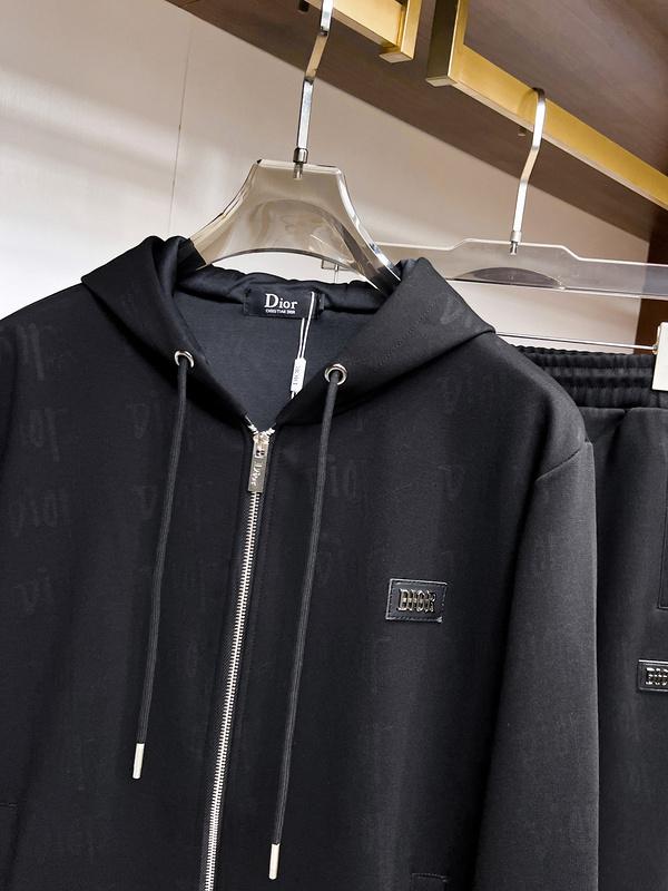 Спортивный костюм Christian Dior Black Stripe Silver Logo "Black" фото № 5