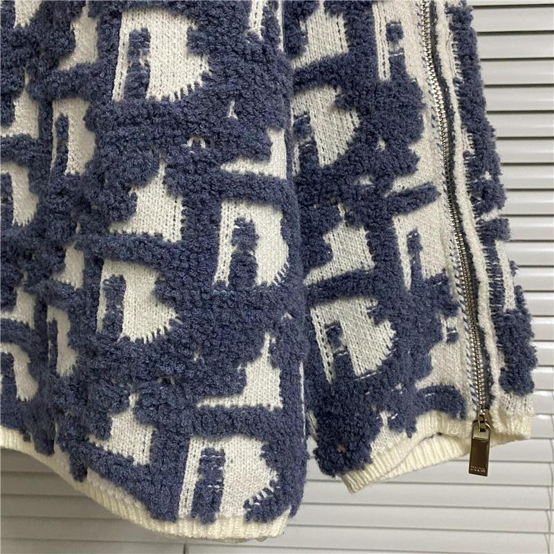 Свитер Christian Dior Volume Print Many Logos "Blue" фото № 4