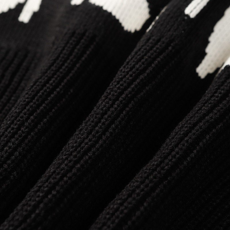 Худи Gucci Knitted Big Front Print "Black" фото № 4