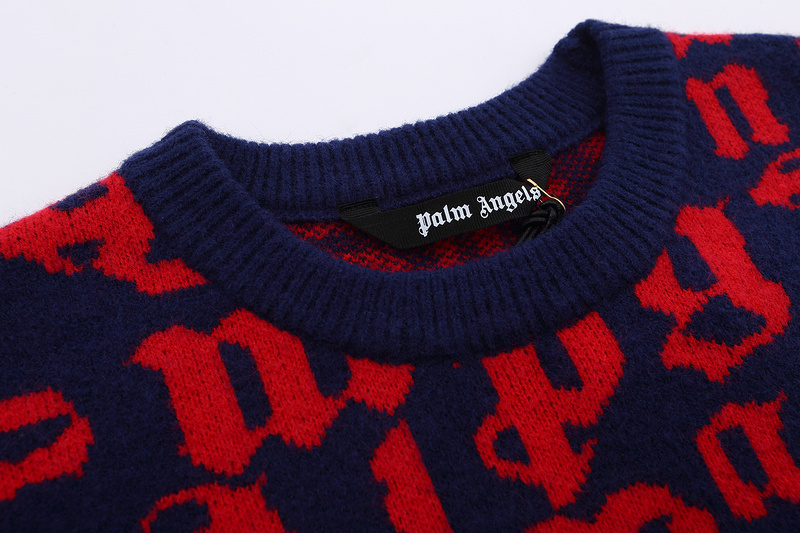 Свитер Palm Angel Letters In A Scatter "Red/Blue" фото № 2