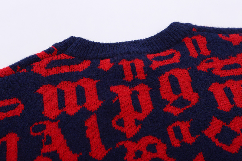 Свитер Palm Angel Letters In A Scatter "Red/Blue" фото № 4