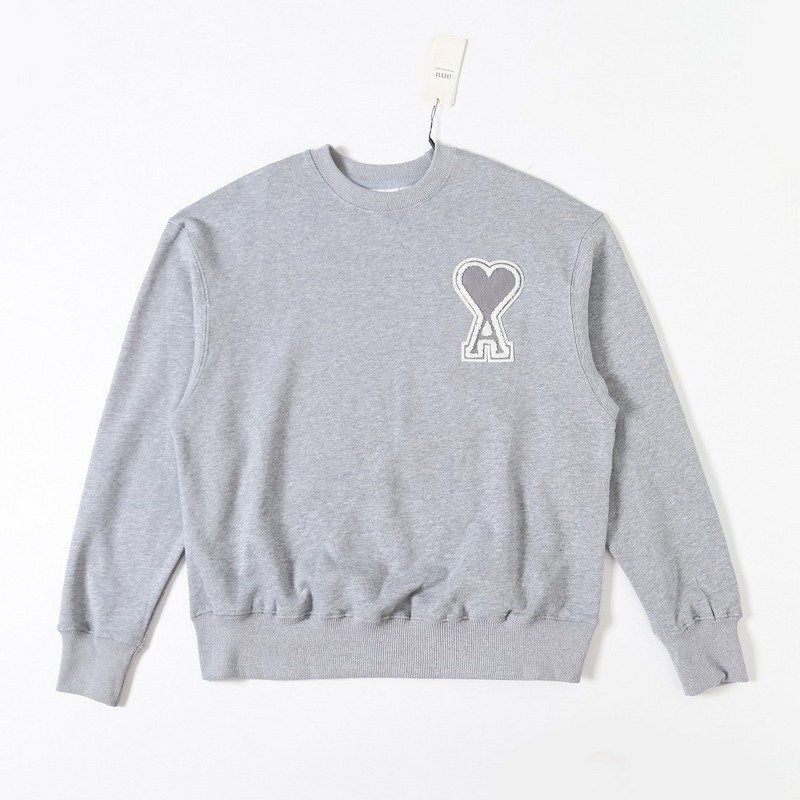 Свитшот Amiri Logo-Heart With Edging "Gray" фото № 2