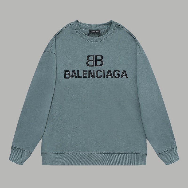 Свитшот Balenciaga With Black Text Logo "Blue/Mint" фото № 4