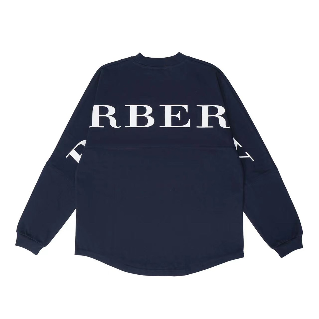 Свитшот Burberry Text Sleeve "Blue" фото № 2
