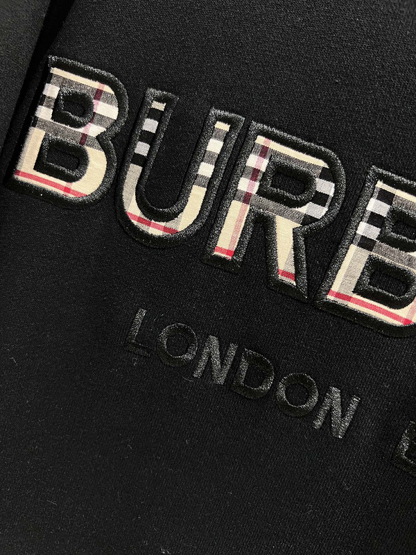 Свитшот Burberry Logo In A Cellular Style "Black" фото № 2