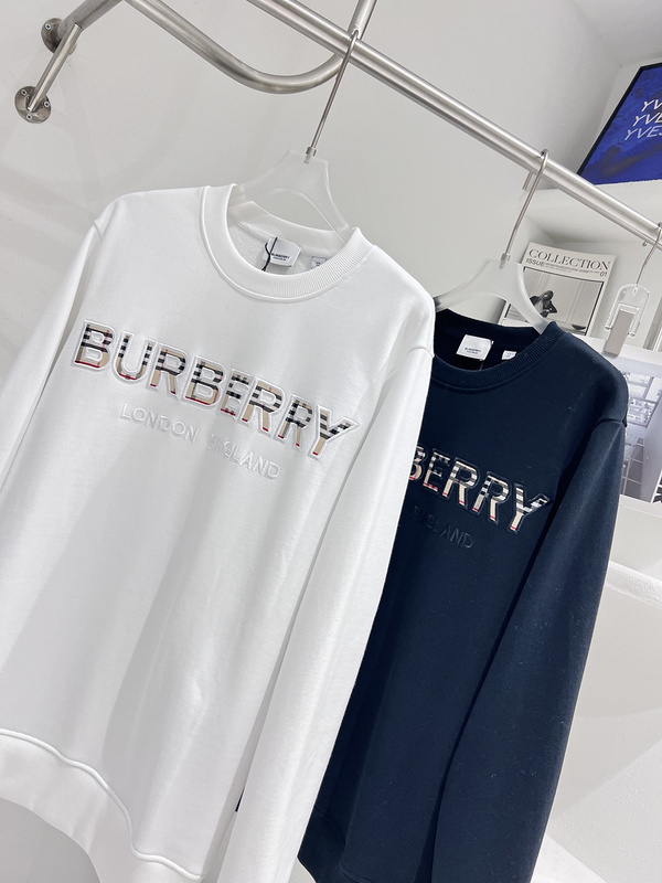Свитшот Burberry Logo In A Cellular Style "Black" фото № 3