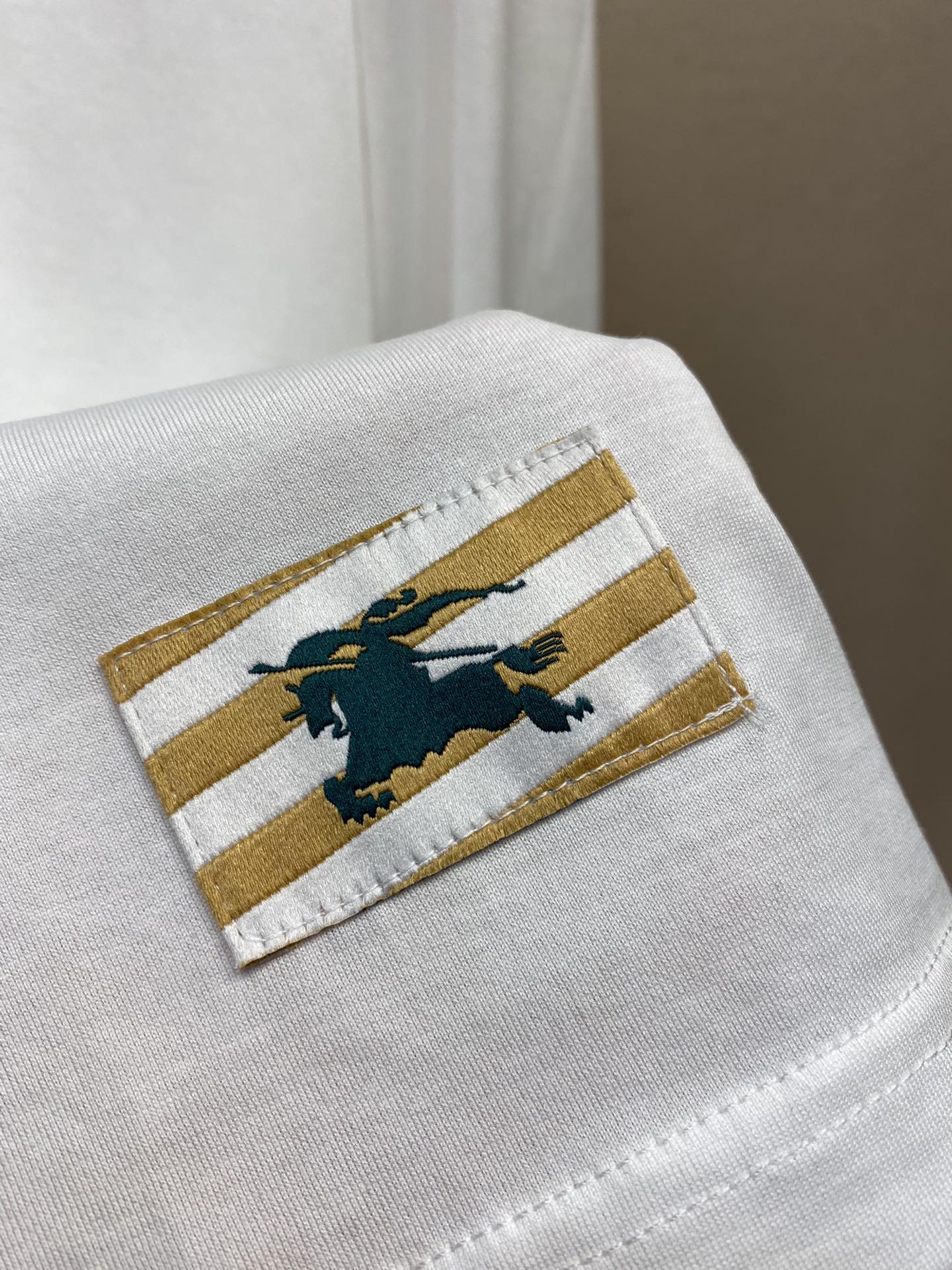 Свитшот Burberry Warrior And Horse In Banded Rectangle "White" фото № 3