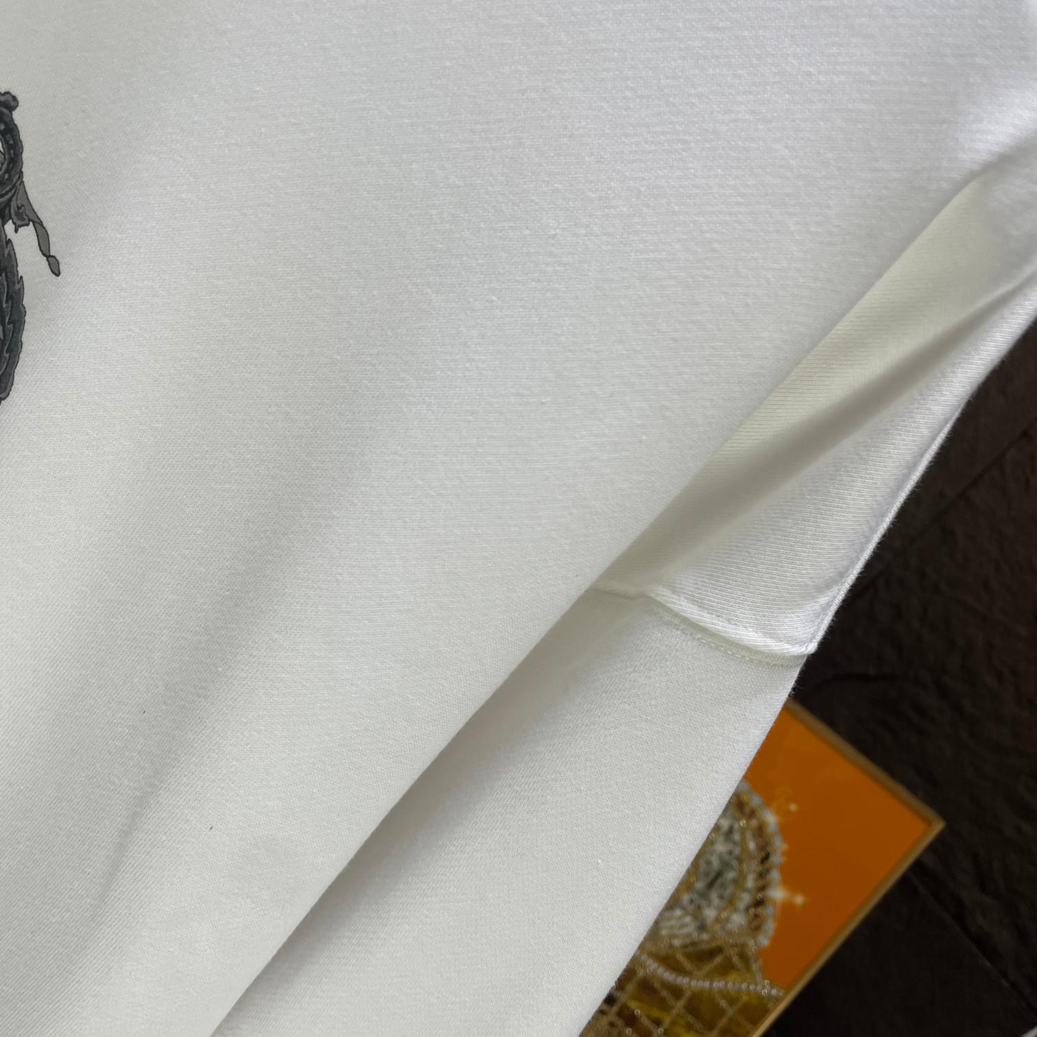 Свитшот Burberry Frontside Print Warrior And Horse Prorsum Plants "White" фото № 3