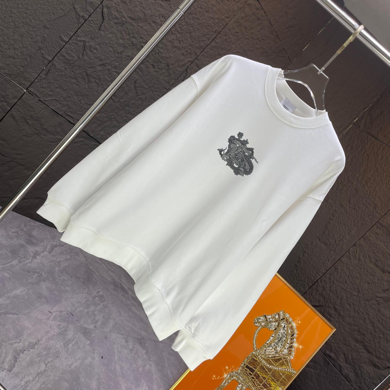 Свитшот Burberry Frontside Print Warrior And Horse Prorsum Plants "White" фото № 2