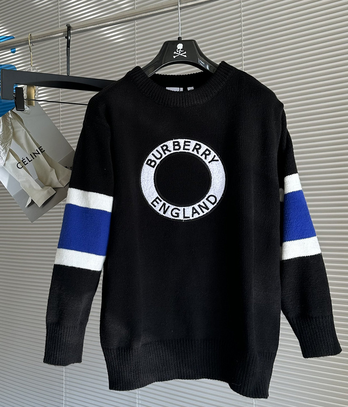 Свитшот Burberry With Stripes On The Sleeves "Black" фото № 2