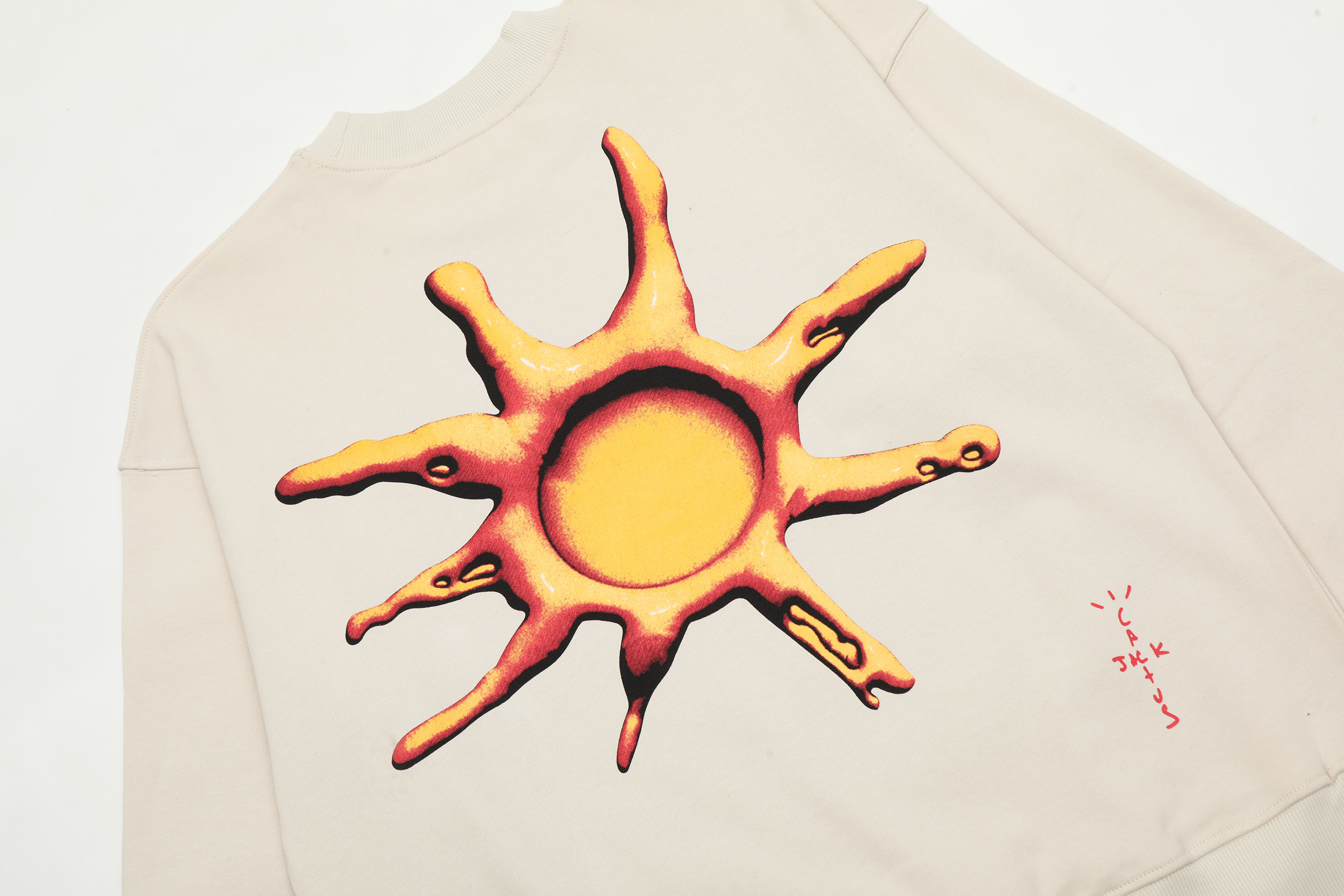 Свитшот Cactus Jack Merch Risk It Take It "Beige" фото № 6