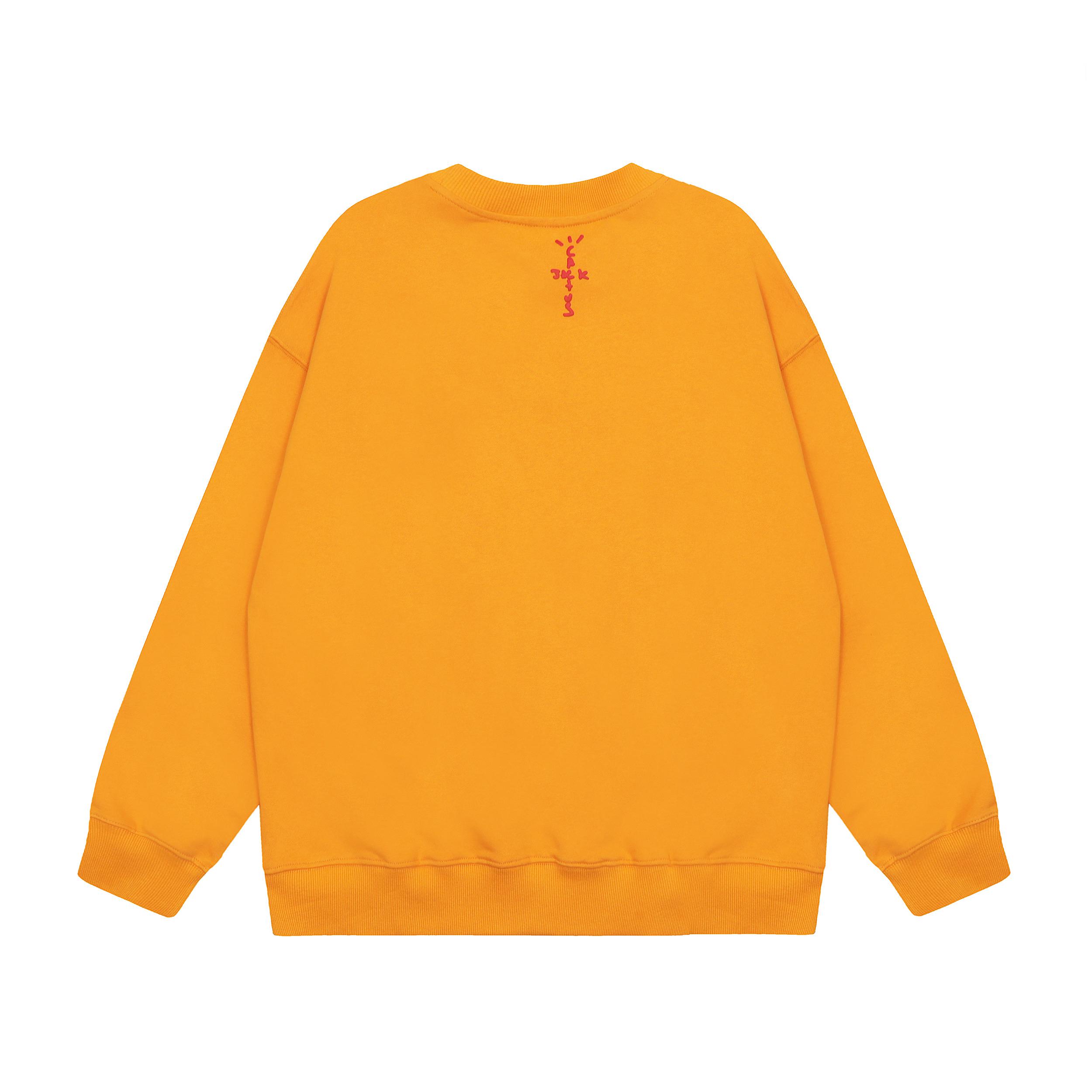 Свитшот Cactus Jack Merch Floating Inscription "Orange" фото № 2