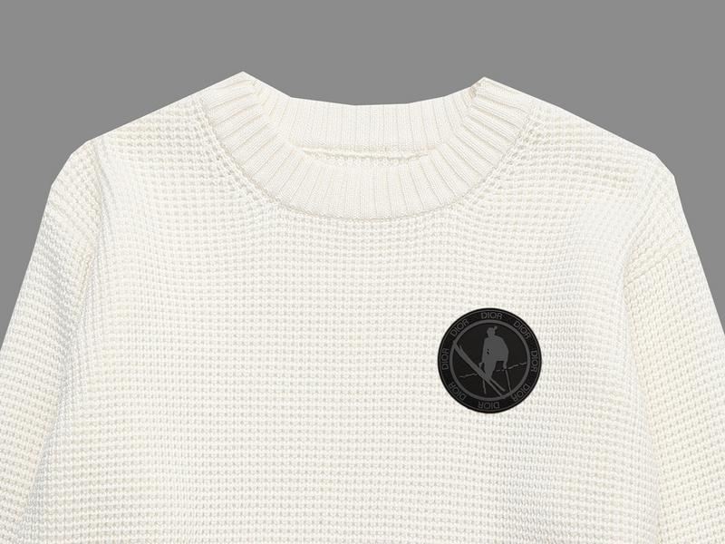 Свитшот Christian Dior Print Gray Skier In Circle "White" фото № 2