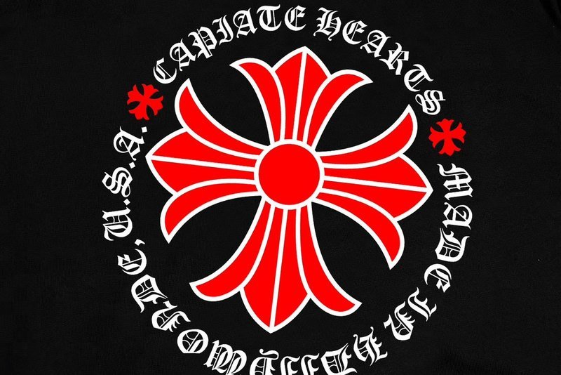 Свитшот Chrome Hearts With Red Logo "Black" фото № 3