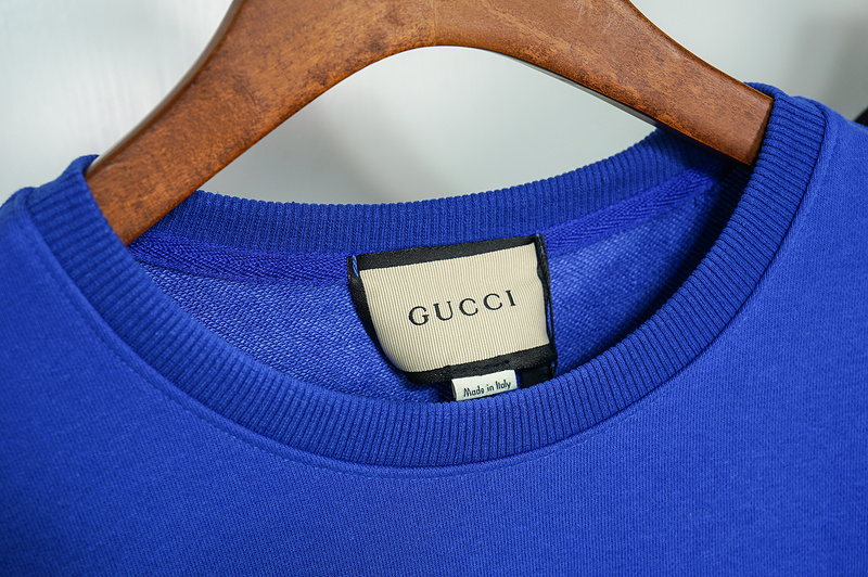 Свитшот Gucci X Adidas Two Halves Of The Logo "Blue" фото № 6